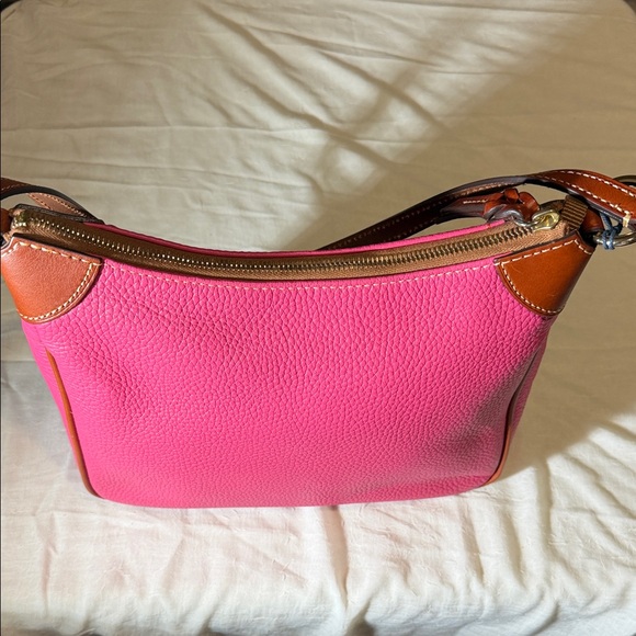 Dooney & Bourke Pink and Tan Shoulder Bag - Picture 3 of 10